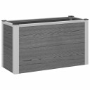vidaXL Høybed Grå 75 x 30 x 42 cm WPC og Aluminium