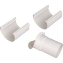 Plastmo tut - justerbar, 11", Ø90mm, hvit