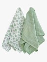 Summerville Muslin Tropical Green GOTS 2pcs