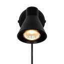 Nordlux Eik Vegglampe Sort