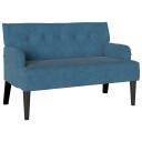  Chesterfield Benk Blå 112 x 65,5 x 75 cm Fløyel