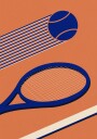 Tennis 80s Plakat / 50x70