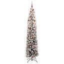  Kunstig juletre med 300 LED grønn 210 cm PVC og stål og plast