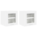  Hengende skap Riga 2 pcs Hvit 40 x 31 x 40 cm Konstruert tre