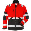 Fristads Softshelljacka 4083 Wyh, Klass 2 Varsel Röd/svart S