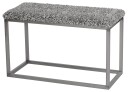 Skinnwille Palle Benk 80x35 cm Stone/Steel