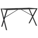  Ben for spisebord X-ramme 140x60x73 cm støpejern 357911