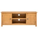 vidaXL TV-benk 110x35x44 cm heltre eik