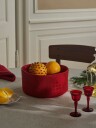 Georg Jensen Damask Christmas brødkurv Ø22cm rød