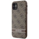Guess Hardcase til iPhone 11/XR Brun 4G Stripe Mobildeksel