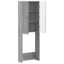 vidaXL Toalett skap EDE Grå Sonoma 66 x 25,5 x 190 cm Konstruert tre