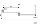 Oras Clinica 221560 Utløpstut svingbar, 95 mm, Baderom
