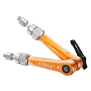 Bright Tangerine Titan Arm 2 Ti 3/8" - 1/4". Tangerine