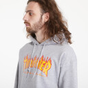 Sweatshirt Thrasher Flame Logo Hoody Melange Grey XXL