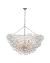 Talia 56" Chandelier Burnished Silver Leaf