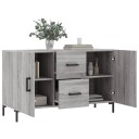 vidaXL Skjenk grå sonoma 100x36x60 cm konstruert tre