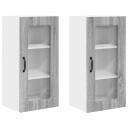  Kjøkkenskap 2 pcs Grå Sonoma 40 x 31 x 80 cm Konstruert tre