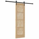 vidaXL skyvedør med monteringssett 61x198,5 cm solid furutre