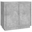 vidaXL Skjenk betonggrå 80x34x75 cm konstruert tre
