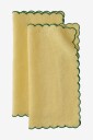Ellos Home   Servietter Malva Scallop 40x40 cm 2 pk   Gul