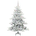  Kunstig sammensatt juletre med 150 LED med stativ 150 cm PVC