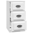 vidaXL Skjenk hvit 36x35,5x67,5 cm konstruert tre