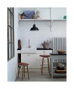 Made By Hand Verkstedslampe Taklampe Matt Sort W2