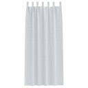  Gardiner med gardiner 2 pcs Lys grå Polyester