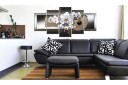 Bilde Orchid And Zen Garden Brown 200x100 Artgeist sp. z o. o.