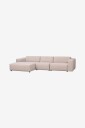 Rowico Home   Sofa Willard 4 seter med sjeselong til venstre   Beige