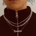 Maria Black Saffi Necklace 43 Silver Smykke Sølv  female
