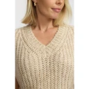2 Biz Dame Strikkevarer Beige L,