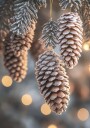Pine Cones Christmas Decoration Plakat Plakat / 40x50cm