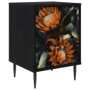 vidaXL Nattbordskap LOCHEM Svart eik 36 x 33 x 51 cm Konstruert tre