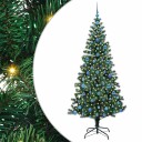  Kunstig Forhåndsopplyst Juletre grønn 210 cm PVC og metall