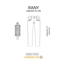 2 Biz Dame Jeans Hvit XS,