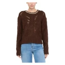 Liu Jo Dame Strikkevarer Brun XL,