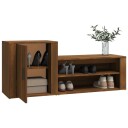 vidaXL Skoskap brun eik 130x35x54 cm konstruert tre