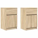  Nattbord 2 stk sonoma eik 39x35x65 cm konstruert tre