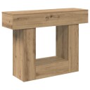 vidaXL Konsollbord Artisan eik 101 x 30 x 74 cm Konstruert tre