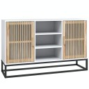 vidaXL Skjenk hvit 105x30x65 cm konstruert tre