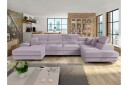 Reginia Sofa med Divan og Sjeselong 4 seter   Lilla