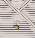 Konges Sløjd Omslagsbody I/e   Stripe Como   Konges Sløjd   50/56   Langermet Body Beige Hvit   50 56