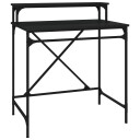  Skrivebord svart 80x50x90 cm konstruert tre og jern