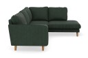 Trend Lyx 4 seters Høyrevendt L formet Sjeselongsofa i Manchester   Mørkegrønn