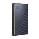 WD My Passport Ultra Ekstern Harddisk 2 TB med USB-C, Kryptert, Blå
