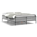  Sengeramme grå sonoma 120x190 cm konstruert tre og metall 8721102610103