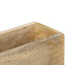 vidaXL Vegghengt magasinhylle 30x11x72 cm heltre mango