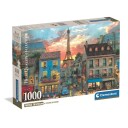 Clementoni Puslespill 1000 Brikker Gatene i Paris