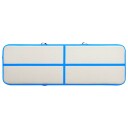 vidaXL Oppblåsbar gymnastikkmatte med pumpe 500x100x20 cm PVC blå